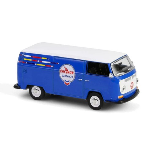 Blue 1968 Volkswagen Type 2 Panel Van Chevron 145th Greenlight Anniversary 1:64 - Picture 3 of 3