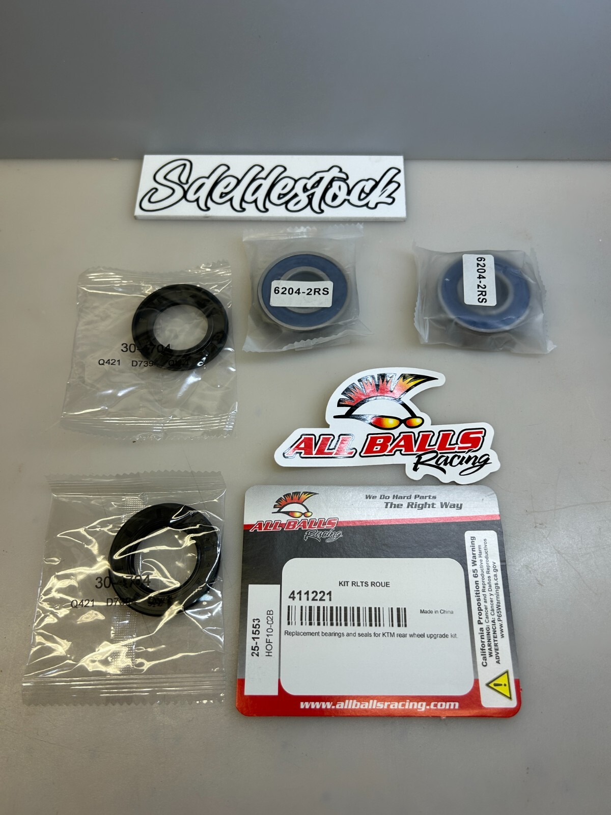 Kit roulement de roue arrière All Balls résistant à la boue KTM