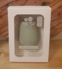 NEWezpz Tiny Cup Infant Baby Training Cup for Infant, Sage 2oz BPA Free 4 Month+