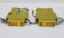 2 units PILZ Mushroom - PNOZ X1 - 774300 - SAFETY RELAY - used