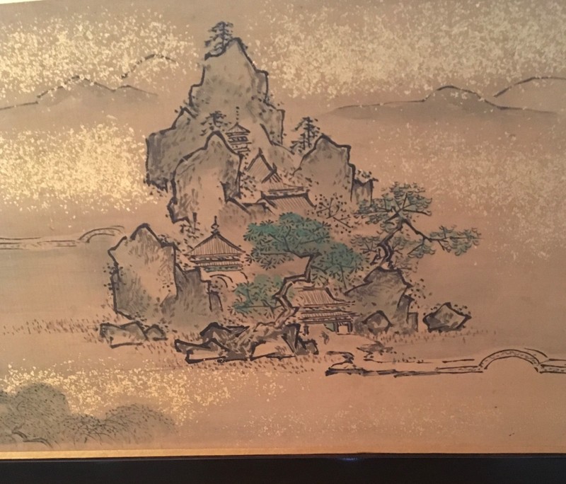 1 panel Japanese landscape fusuma