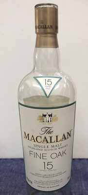 The Macallan Single Malt Scotch Whisky 15 Years Old 750ml Bottle Sherry Oak Cask