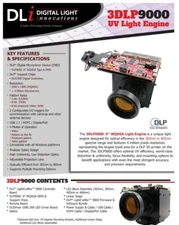 DLi's 3DLP9000-LED .9" WQXGA Light Engine (405nm)