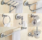 Bathroom Towel Bar Set Bathroom Accessories Set Chrome Bath Hardware Wall Mount
