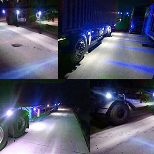 10X Blue LED Side Marker Lights Bullet Clearance Light Truck Trailer Wateproof - 第 9/10 張圖片