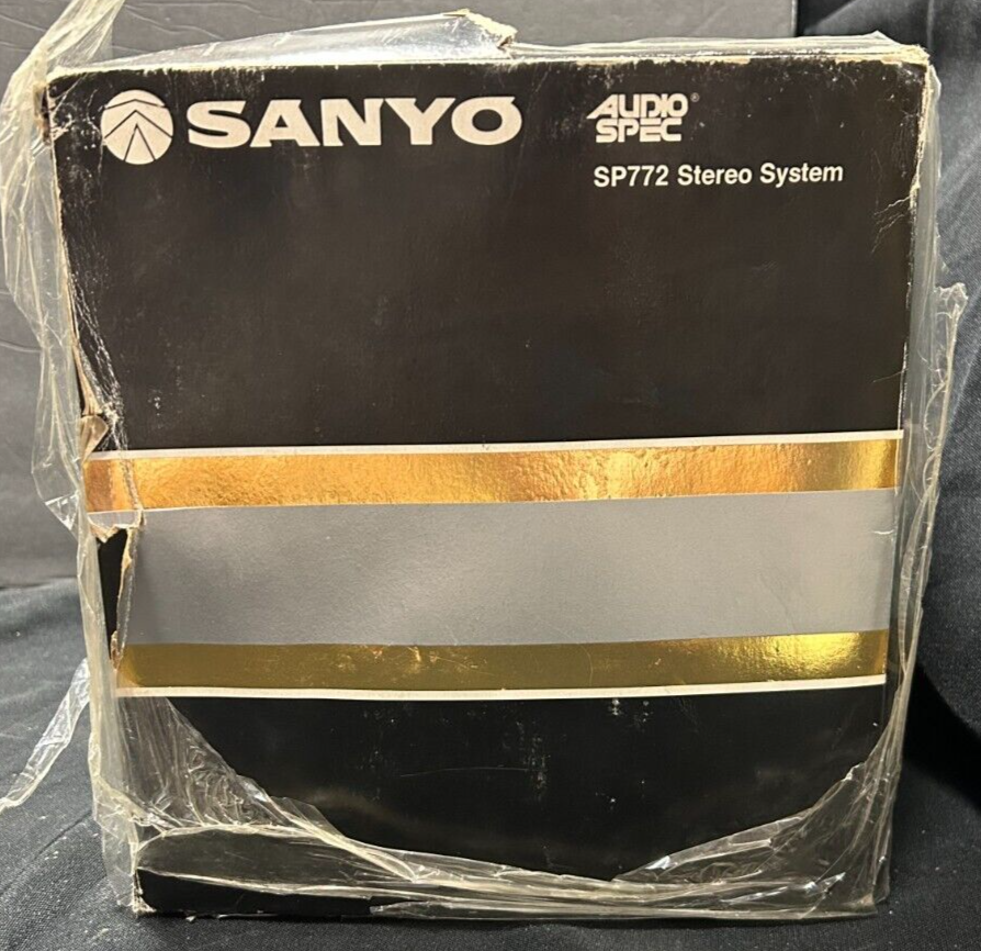 Vintage áudio system 1980S Vintage Electronics Sanyo Audio Spec Stereo System