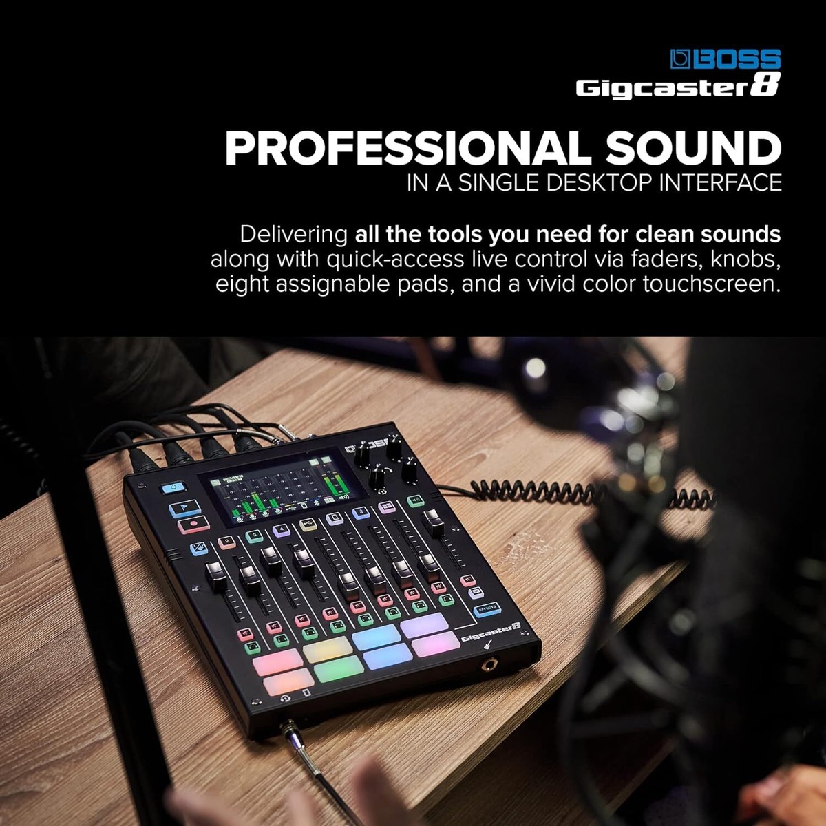 BOSS Gigcaster 8 GCS-8 Audio Streaming Mixer 8-Channel Brand