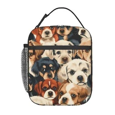 Cute Lunch Box for Adults Women Girls Boys Kids Dog Lunch Box Insulated Coole...