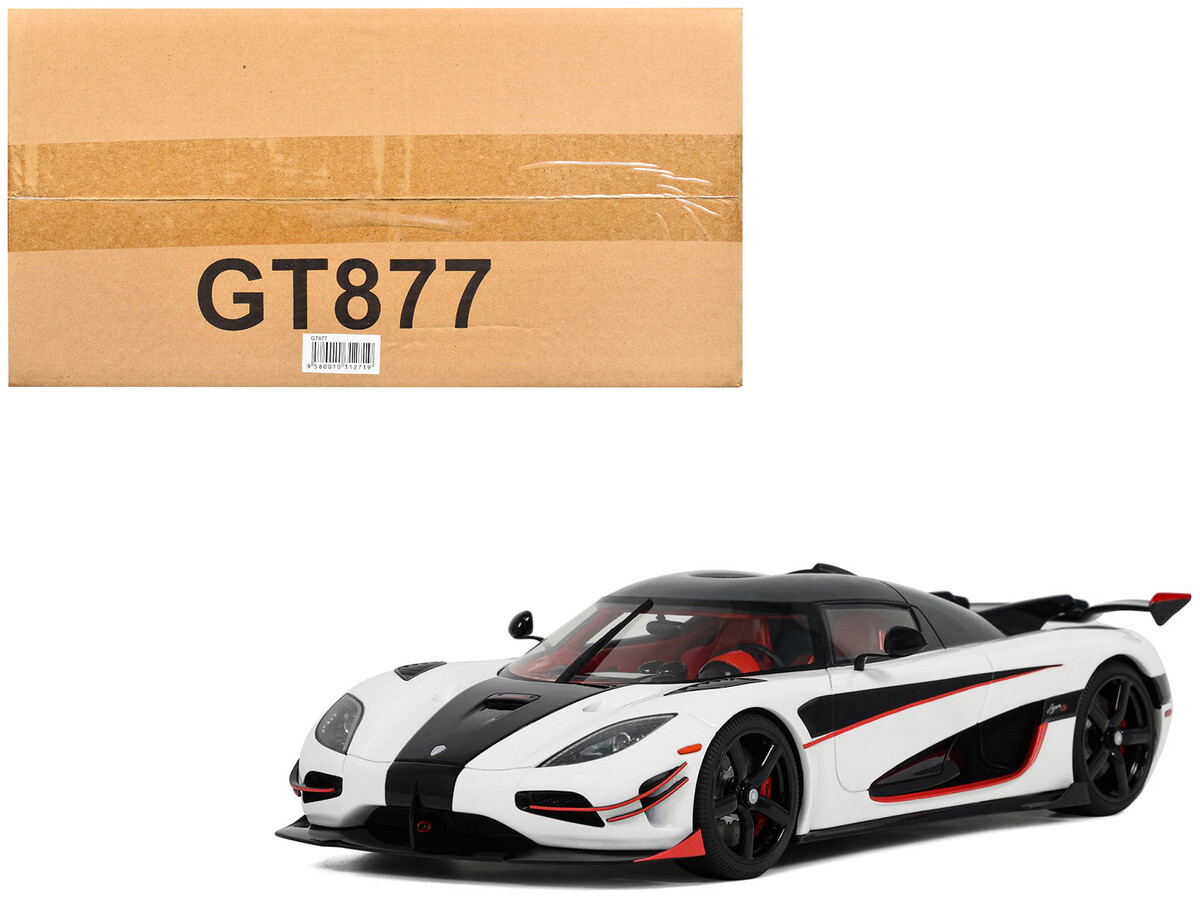 新品即決 2015 Spirit GT Koenigsegg Model 1/18 Black & White RS Agera 乗用車
