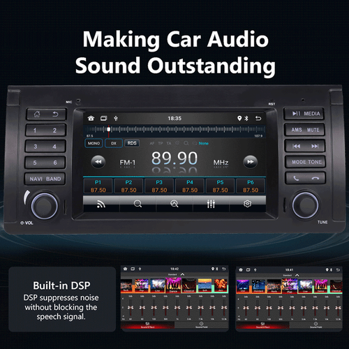 Car Stereo Radio for BMW 5 Series E39 E53 X5 M5 DAB+ RDS GPS Nav WIFI Android UK - Picture 7 of 14