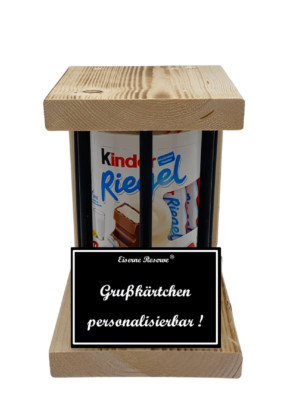 Kinder Riegel - Notfall Reserve - Black Edition - Personalisierbar