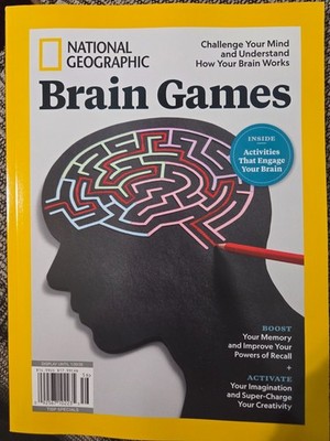National Geographic Magazine-Brain Games- 2025-Brand New-Never Read!