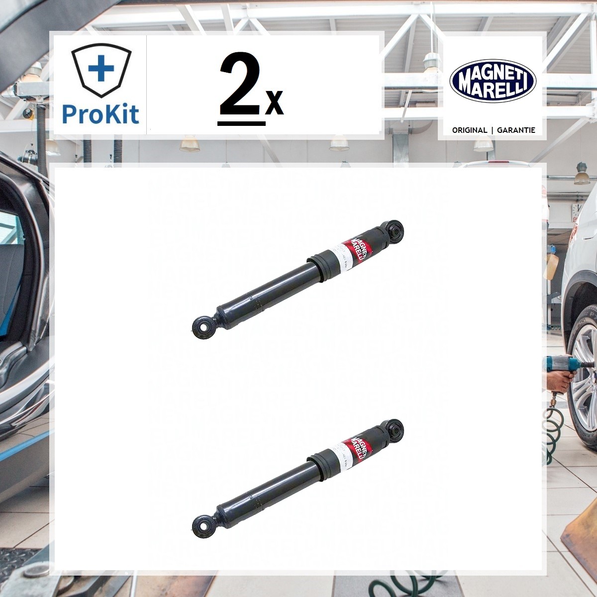 2x ORIGINAL® Magneti Marelli Stoßdämpfer Hinten für Fiat IDEA Lancia MUSA