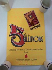 Apple Macintosh Fifth Anniversary  5 At The Fillmore  Poster - January 18, 1989