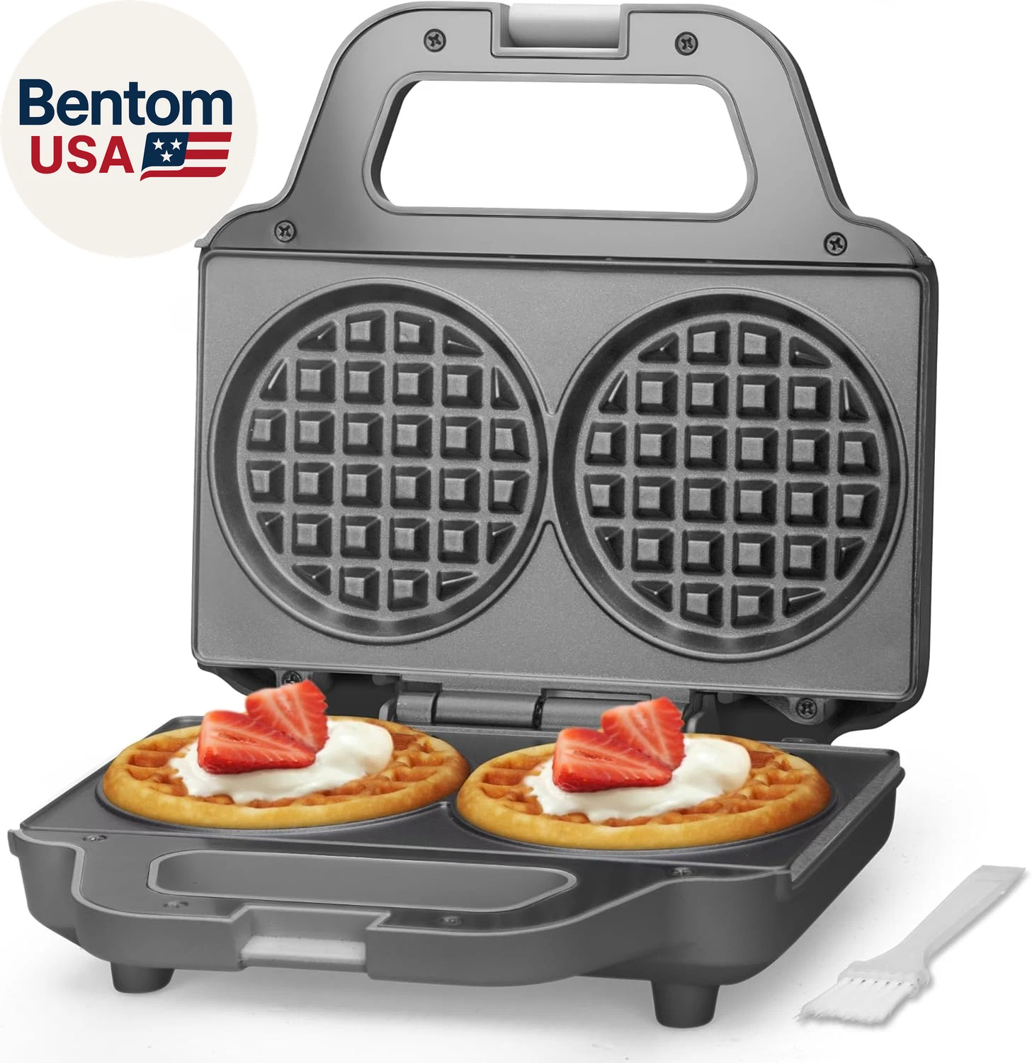 4 Inch Double Mini Waffle Maker Machine, Chaffle Maker, Waflera Electrica, Small