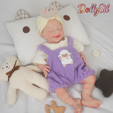 Reborn Baby Dolls Silicone Full Body 17.72 Inch Realistic Newborn Girl Baby