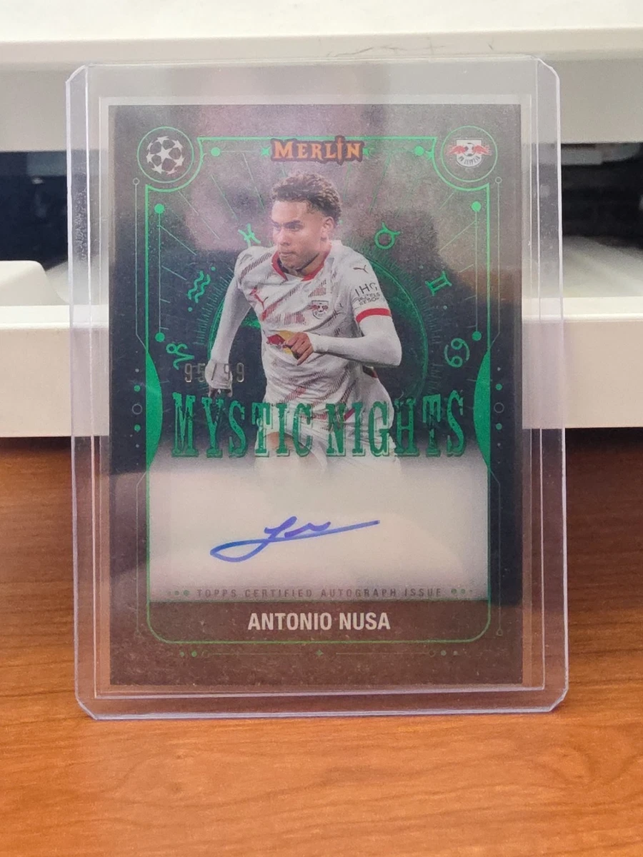 Carte Topps Bundesliga 24/25 – Antonio Nusa (RB Leipzig) – Patch Autographe / Relique – Limitée