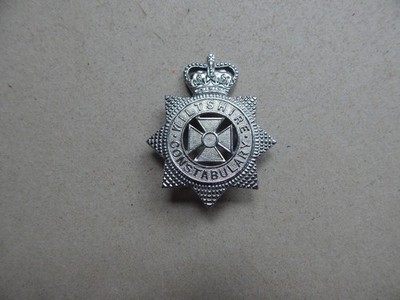 Veraltetes Wiltshire Constabulary Small Star Helm/Mützenabzeichen Q/C BE
