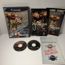 Metroid Prime w/ Echoes Bonus Disc - Nintendo GameCube TESTED WORKING!