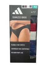 Women's Adidas 4 Pack Stretch Seamless Bikini Underwear Size XL NIB