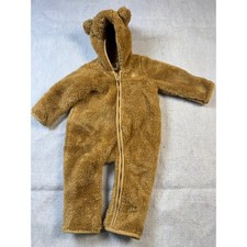 Baby Gap Brown Sherpa Fleece Bear Bunting One...