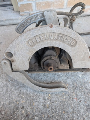 #ad Vintage 1950#x27;s Porter Cable SPEEDMATIC 10 SYRACUSE N.Y. BK10 Circular Saw $175.00
