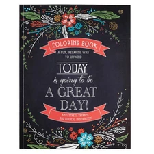 "Today Is Going To Be A Great Day" Inspirational Adult Colori - GOOD
