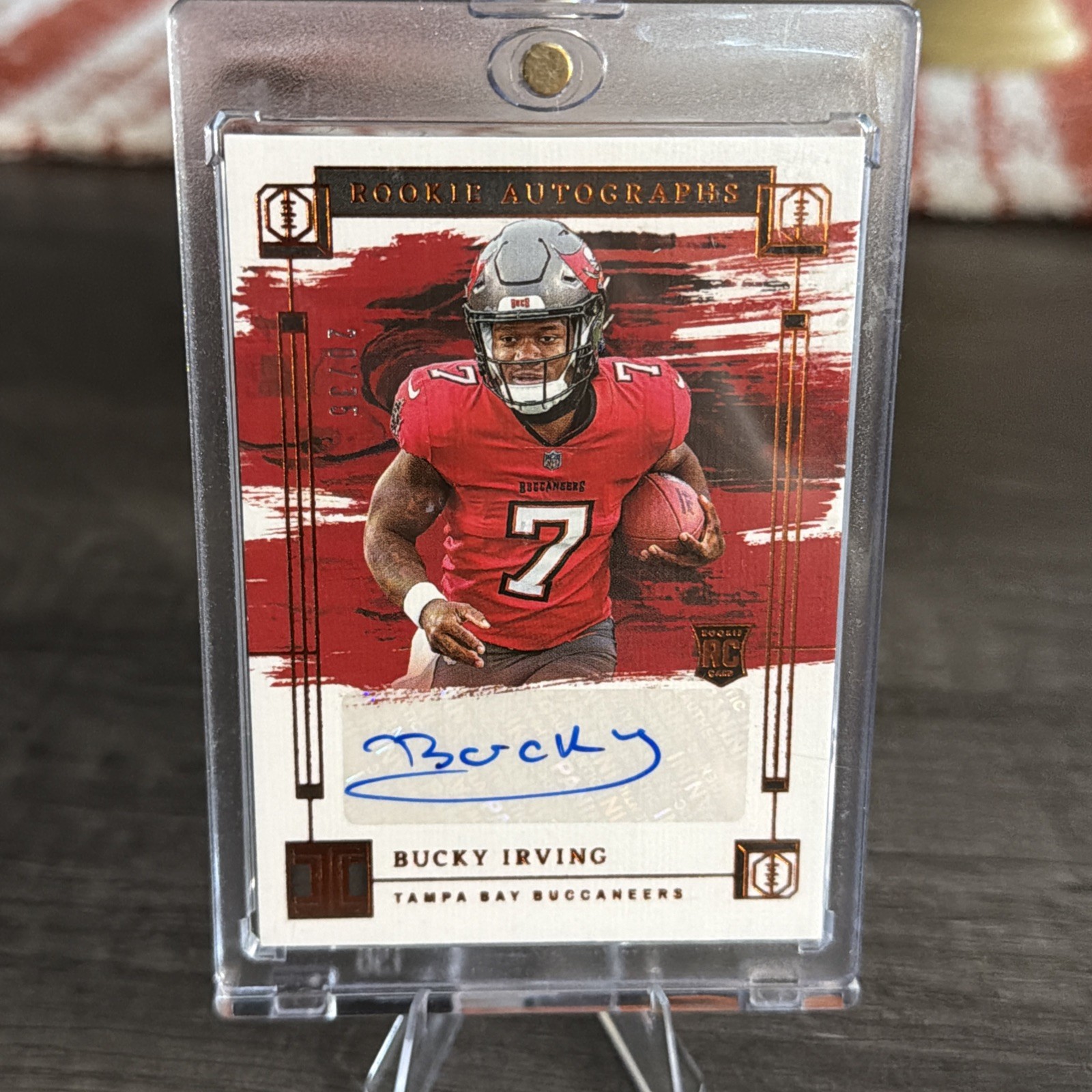 2024 Impeccable - Rookie Autographs Bucky Irving #RA-BIG Bronze / 35 RC Auto