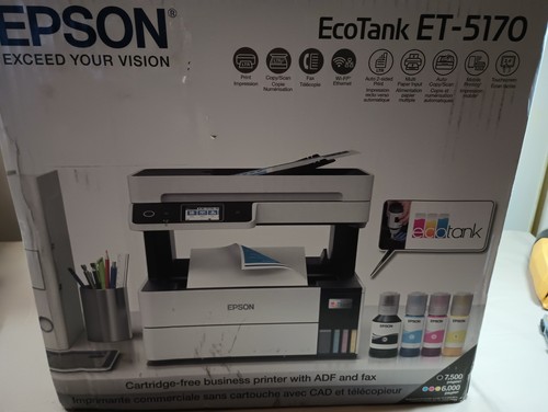 Epson EcoTank PRO ET-5170 Wireless Color All-in-One Inkjet Printer (C11CJ88201) - 第 1/24 張圖片