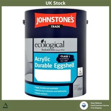 Brilliant White Acrylic Eggshell Paint 5L for Kitchens Bathrooms