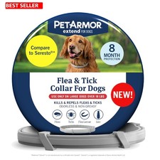 Extend Large Dog Flea Tick Collar - 8 Protection, Odorless Waterproof