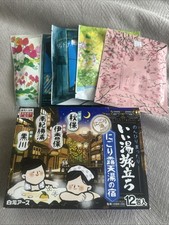 Japanese Onsen Bath Salt Powder 12 Packages 300g  Bath Room Herb Salts X5 Packs
