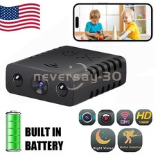 New Smart Mini WiFi Camera Wireless 1080P HD Night Cam w/Battery Home Security