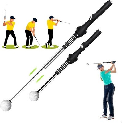 Golfschwungtrainer einziehbar Golfschwung Trainingshilfe mit Grifftrainer
