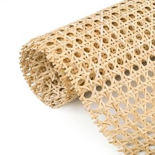 24" x 3.3' Cane Rattan Webbing Roll - Natural Pre-Woven Mesh for Furniture Canin