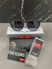 Ray-Ban Erika Color Rb4171 622/T3 Matte Black Grey Gradient Polarized Sunglasses