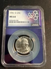 1951-D 25c Silver Washington Quarter ICG MS 64 Denver