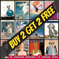 Vintage Retro Vogue Posters Prints Wall Art Home Decor Gifts-Vol. 2