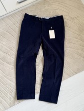 NWT Suitsupply Brescia Cotton Men  s Classic Trousers Pants Size 38 Blue