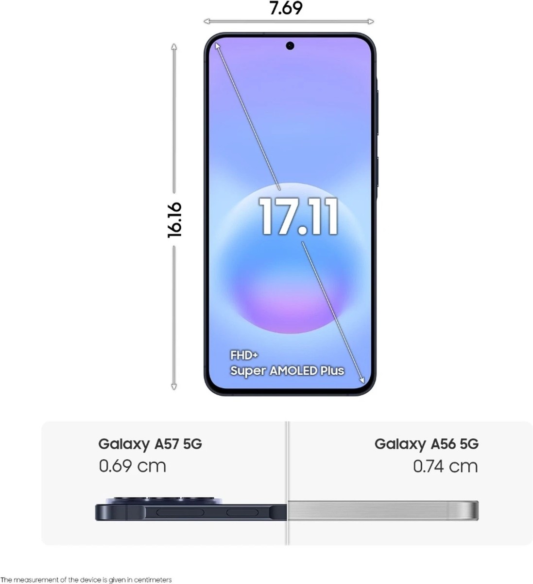 Samsung Galaxy A57 5G (Navy, 8GB RAM, 256GB)Exynos 1680 NFC ESim