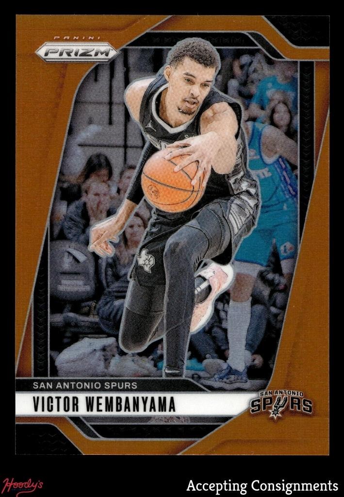 2024-25 Panini Prizm Prizms Orange #172 Victor Wembanyama 03/49 SPURS