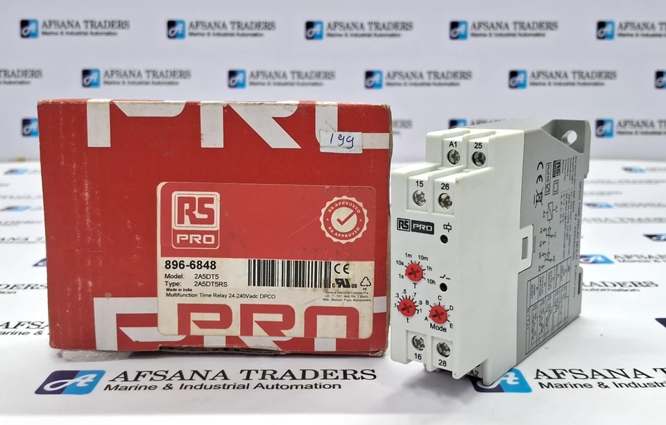 RS PRO DIN 导轨安装定时继电器 — 第 2/4 张图片