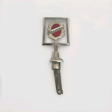 Vinta 1980-88 Oldsmobile Hood Ornament Oem 22514810 Cutlass Ciera Chrome Red Emb