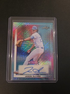 2026 Leaf Vivid Jason DeCaro Auto 10/35 Prismatic North Carolina Mojo