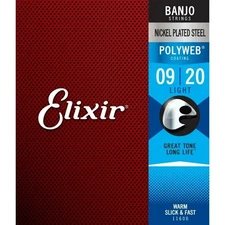 Elixir 11600 Coated Banjo Strings - .009-.020 *Discontinued Item, New Old Stock