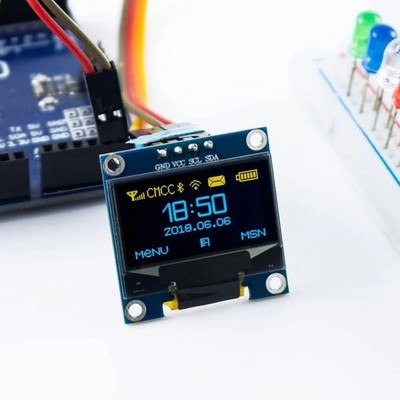 0.96'' OLED Display Screen Module I2C IIC 128x64 SSD1306 For Arduino Blue White