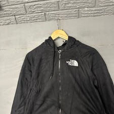 The North Face Womens Black Full Zip Fleece Hoodie Sweatshirt Size Medium
