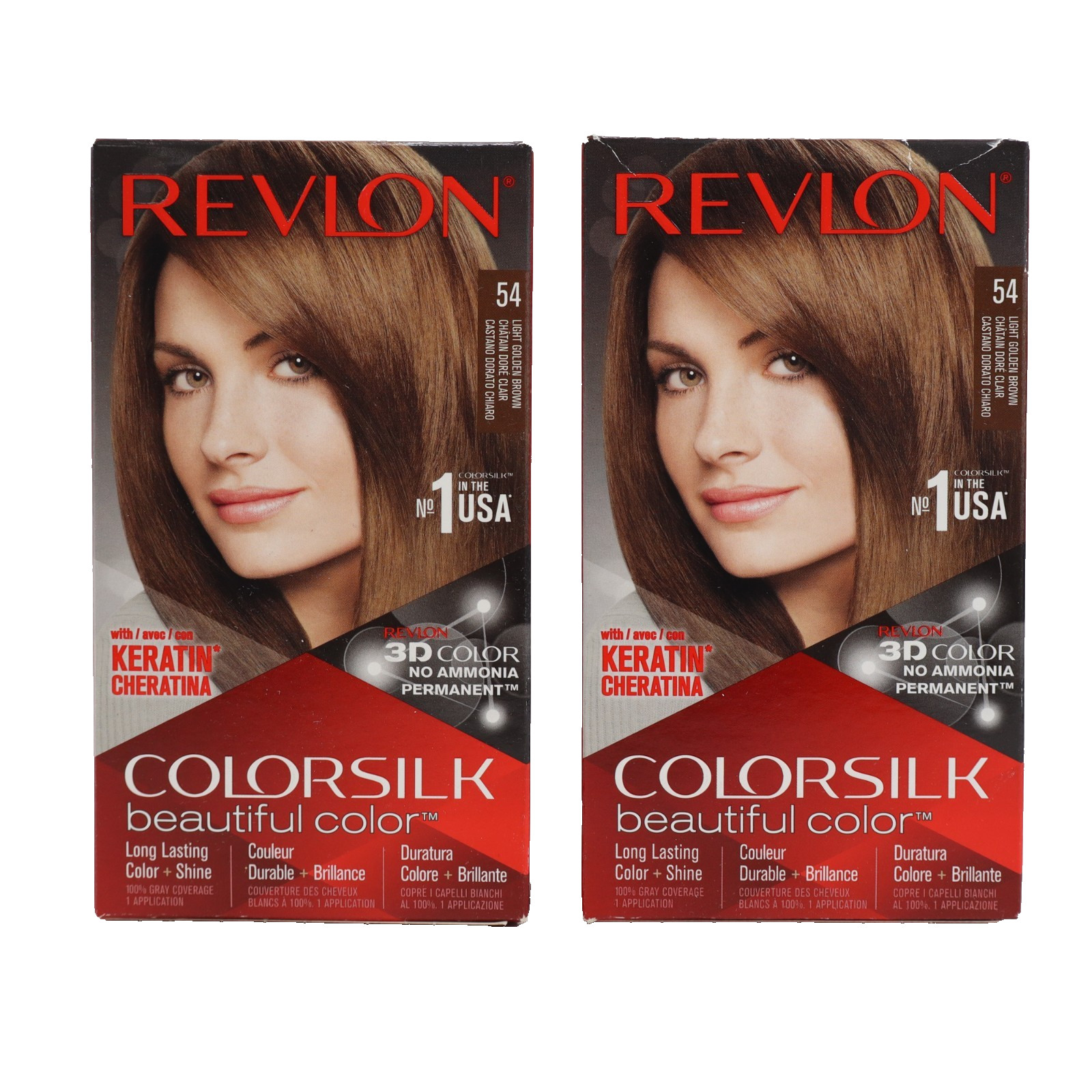 Silk Hair Color, 54 Light Golden Brown