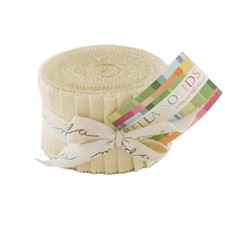 Bella Solids 2.5" Strip Junior Roll in Natural by Moda