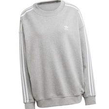 Adidas Originals Women's Classics Oversized Sweatshirt Gray H33538 SIZE:L g